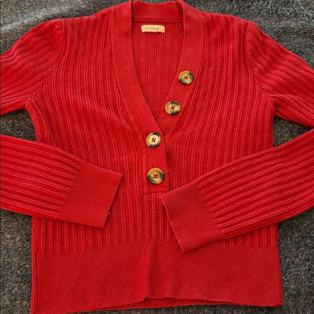 Anthropologie Pilcro The Kassidy Deep-V-Neck Pullover Sweater - Picture 6 of 6